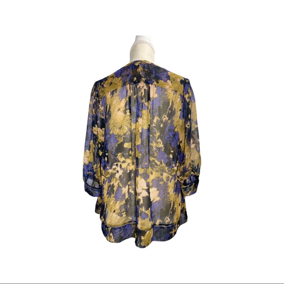 Urban Outfitters Chiffon Floral Blouse - Picture 2 of 2